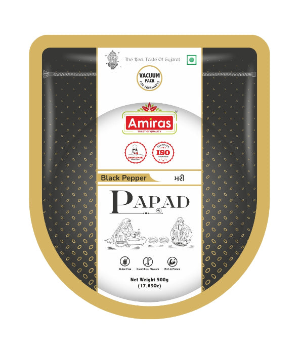 Black Pepper Papad (500 g)