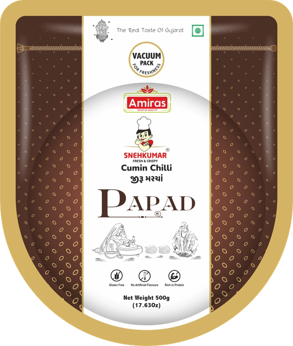 Cumin Chilli Papad (500 g)