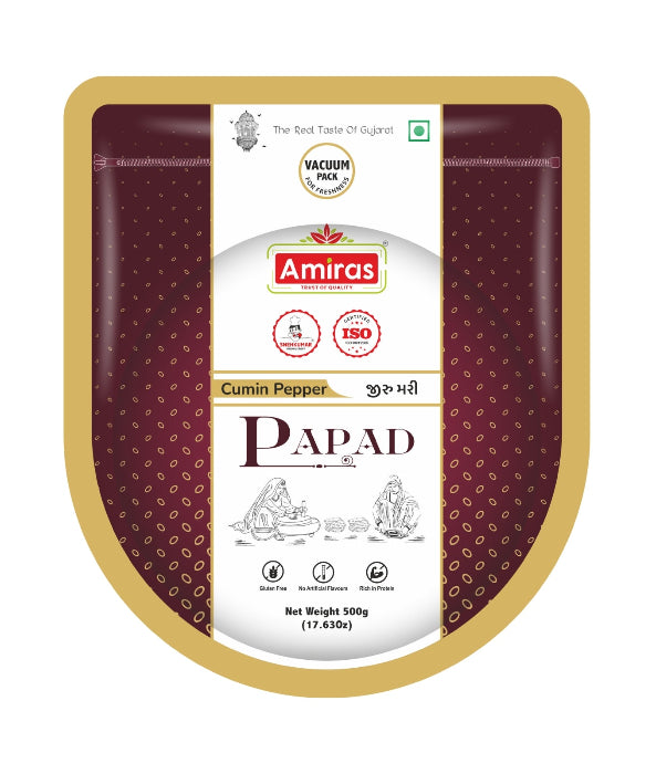 Cumin Pepper Papad (500 g)