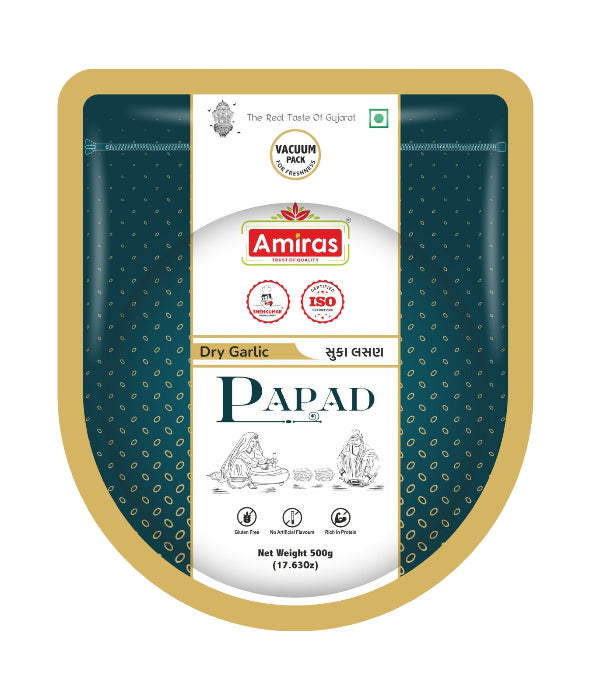 Dry Garlic Papad (500 g)