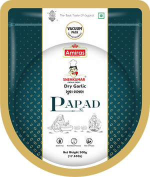 Dry Garlic Papad (500 g)