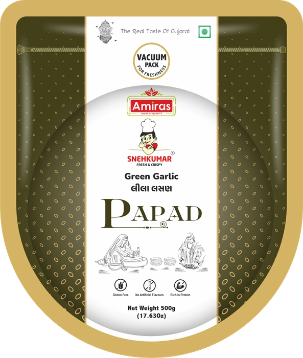 Green Garlic Papad (500 g)